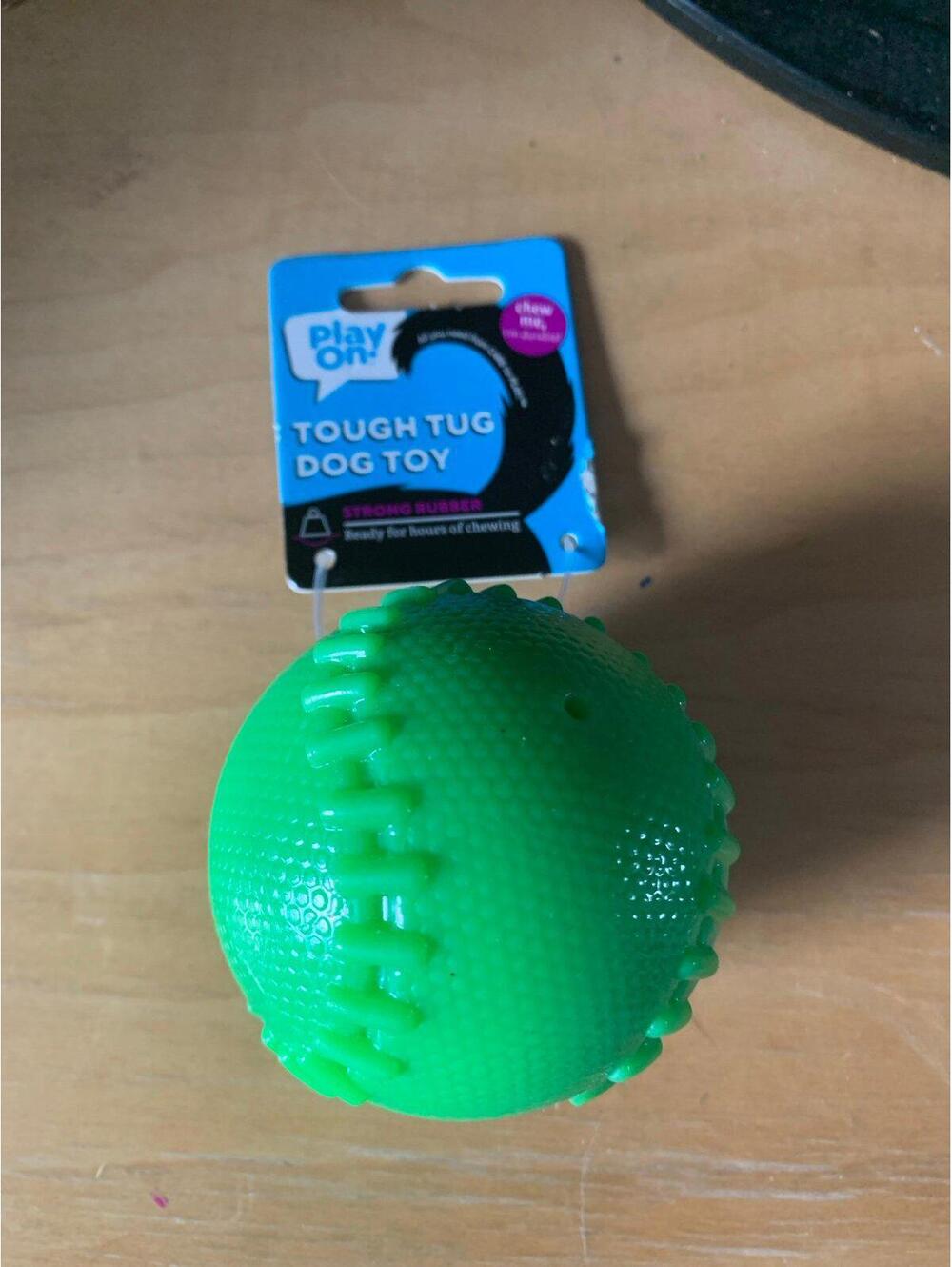 Lime Green Tough Chew Toy Ball